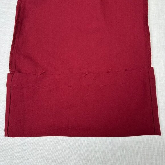 Voodoo Vixen Zoey Wide Leg Jumpsuit Womens XL Maroon Red Holiday Flutter HEMMED - Picture 6 of 16